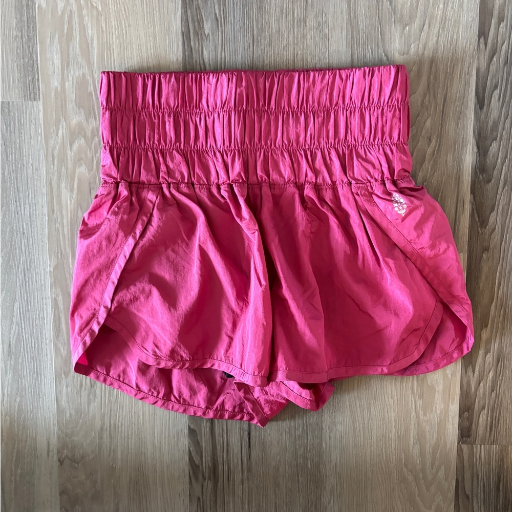 Pink High-Waisted Shorts